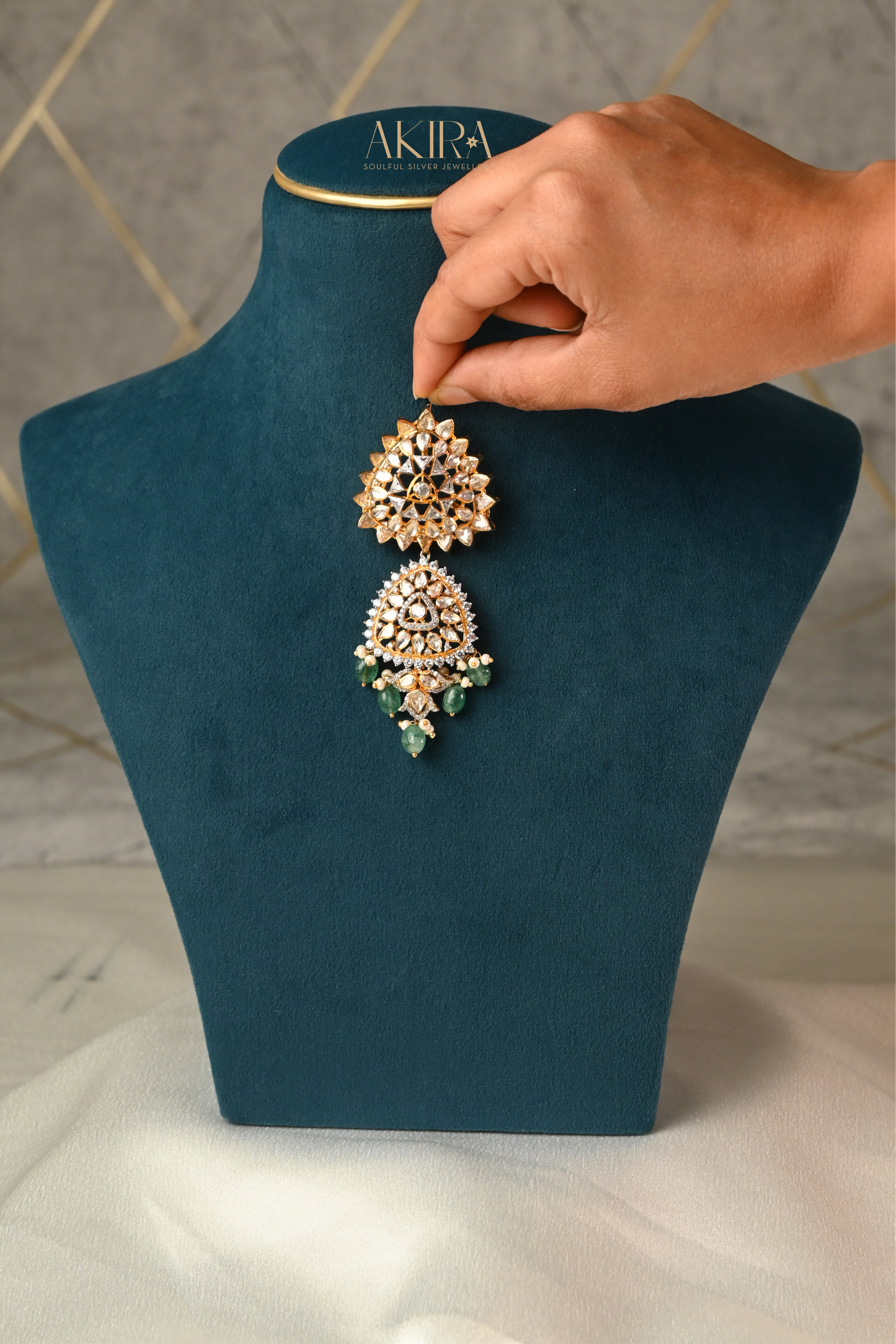 The Forest Bloom Pendant & Earrings