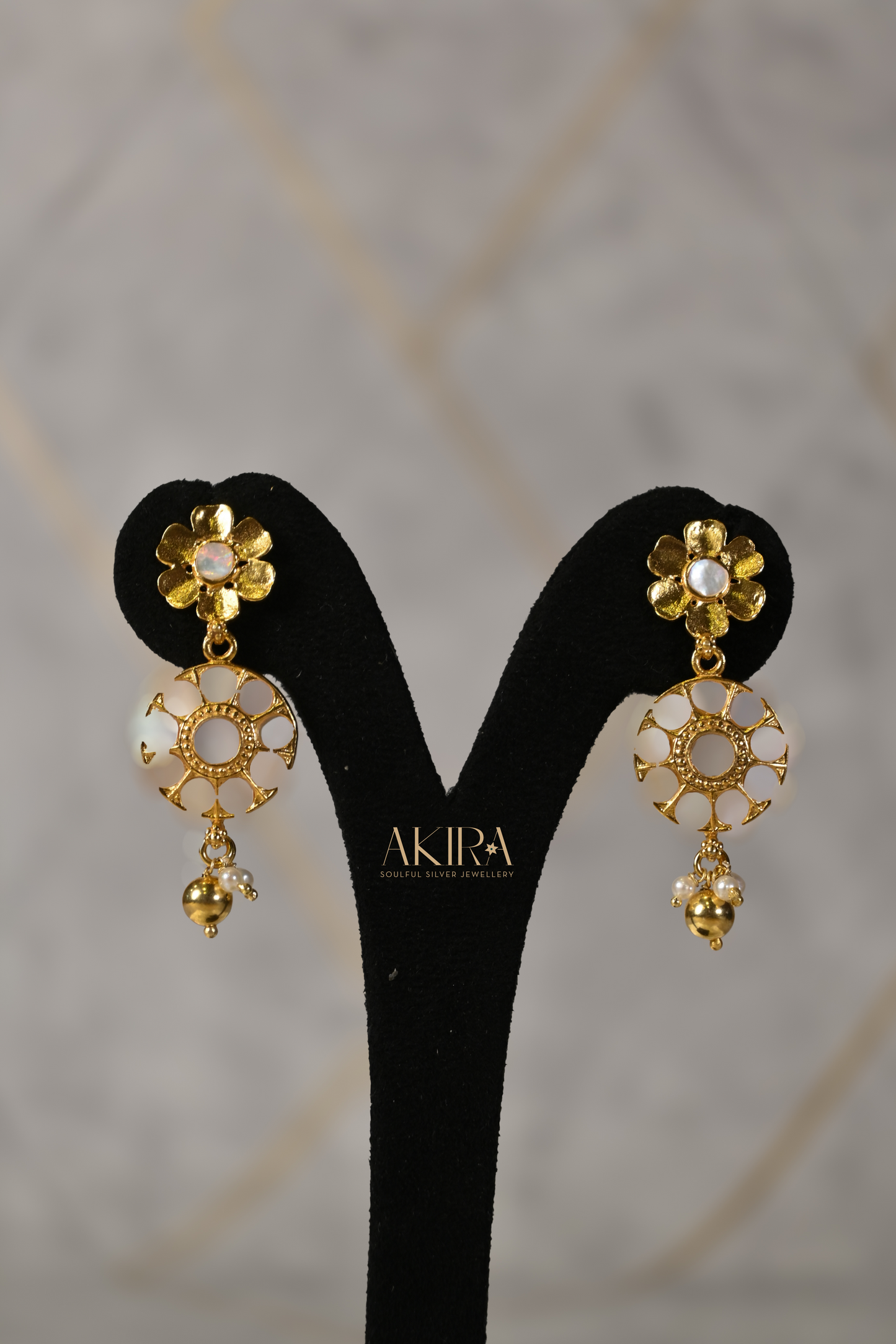 The Golden Bloom Necklace & Earrings