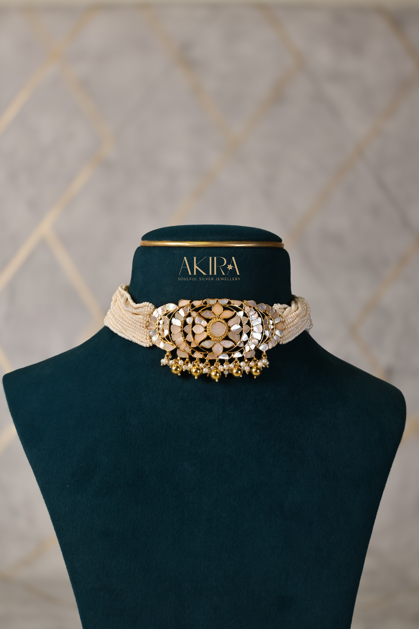 The Pearl Blossom Choker & Earrings
