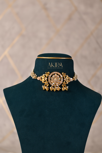 The Peacock Grace Choker & Earrings