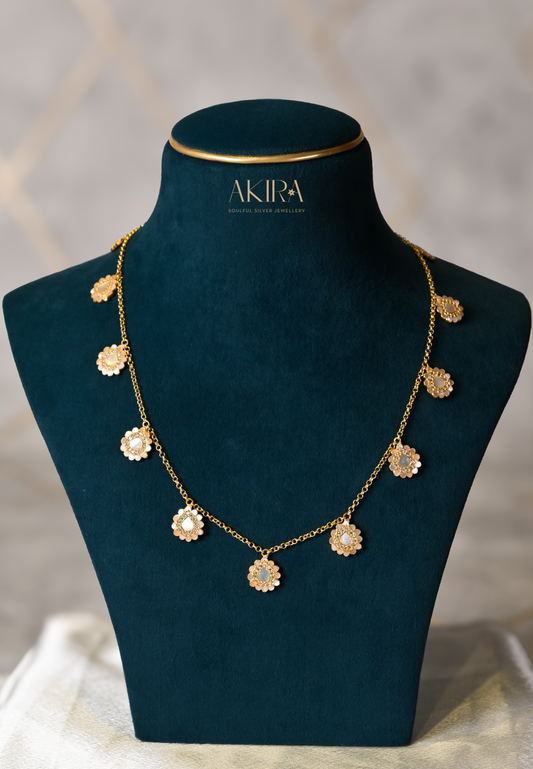 The Floating Pearl Necklace & Earrings