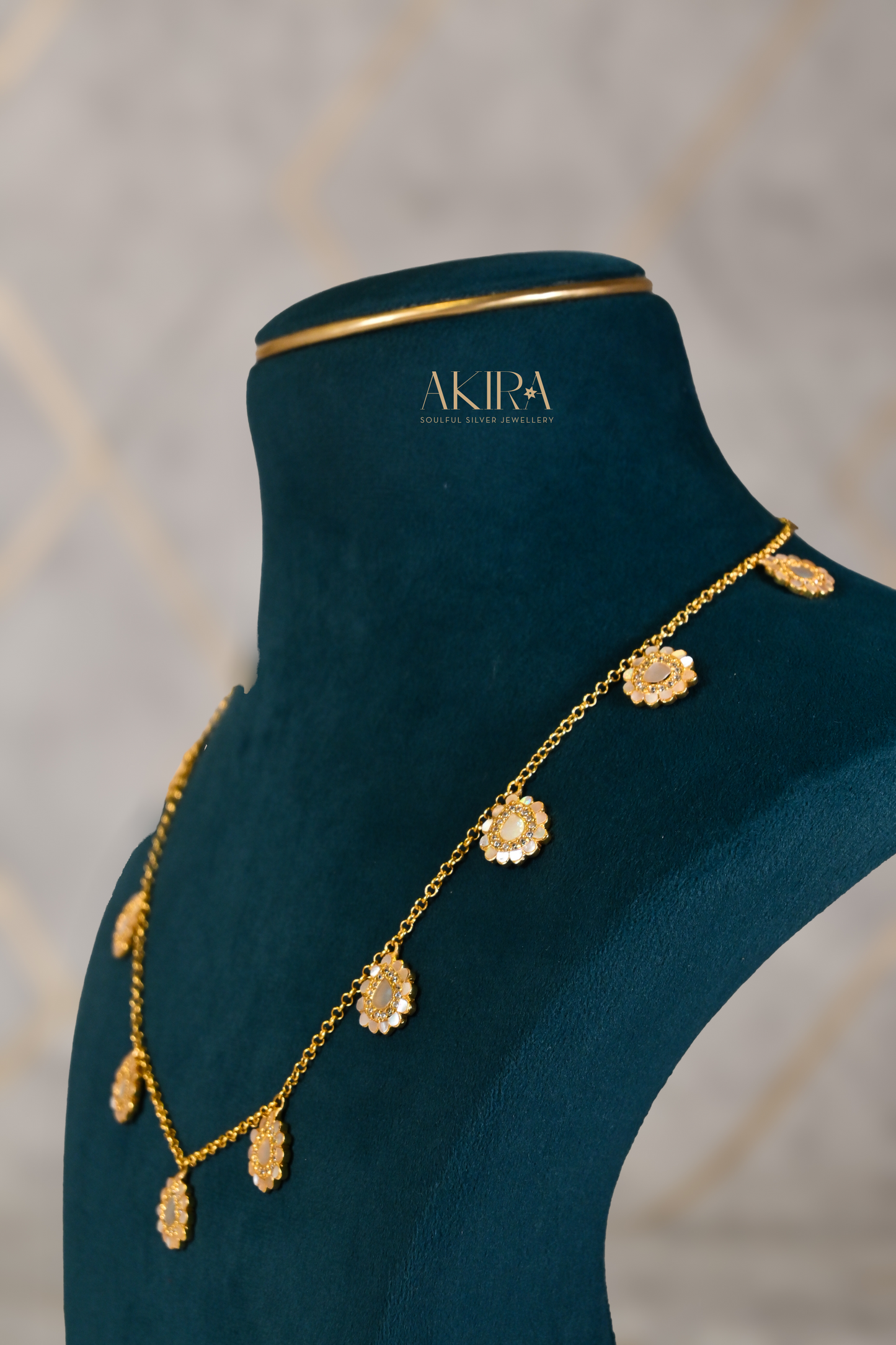 The Floating Pearl Necklace & Earrings