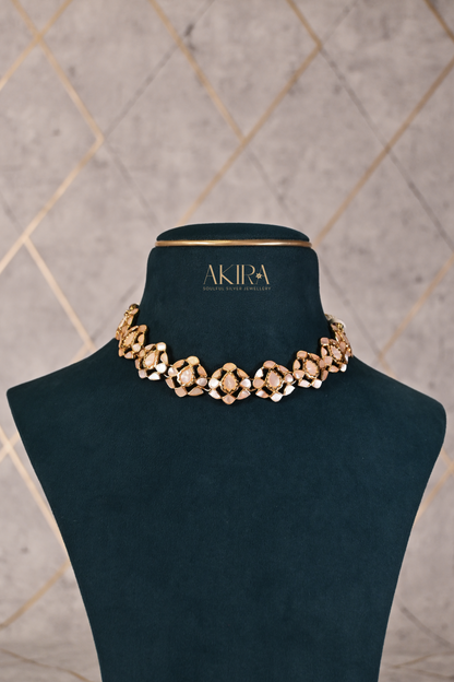 The Lotus Pearl Choker & Earrings