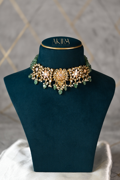 The Garden Pearl Choker & Earrings