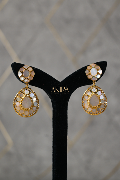 The Pearl Medallion Choker & Earrings
