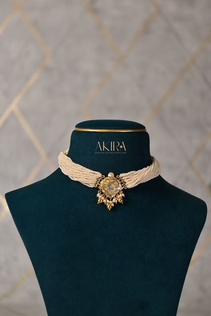 The Pearl Opulence Choker & Earrings