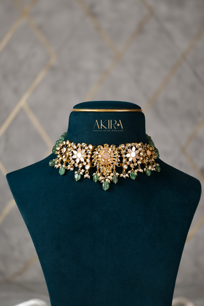 The Garden Pearl Choker & Earrings